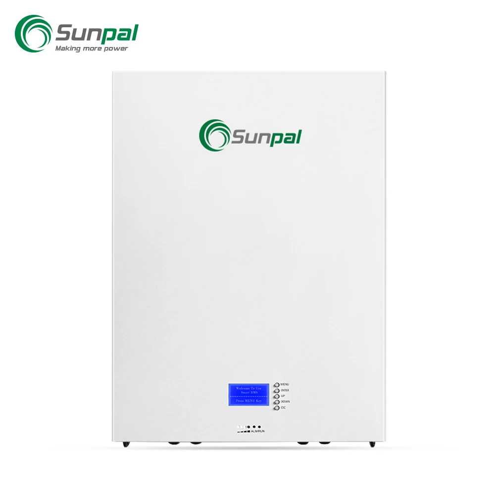 Sunpal 10 Years Warranty Household Power Wall Lifepo4 Lithium Battery 10kWh 20 Kw 48V 100Ah 200Ah For Home Solar System