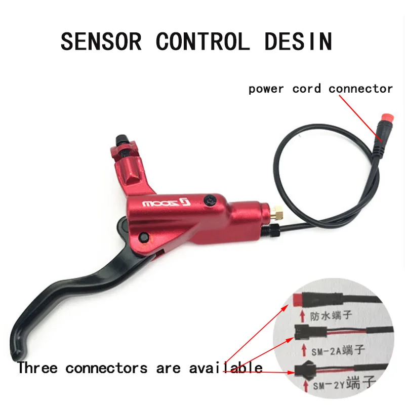 ZOOM 4 pistons electric bicycle brake lever e-bike sensor control brake caliper ebike power cut off brake set