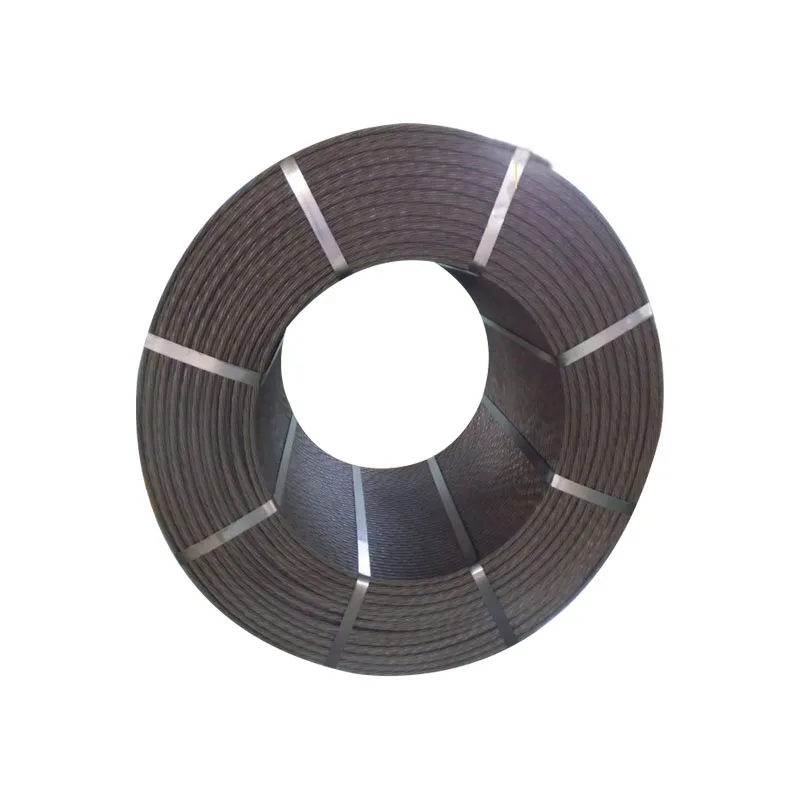 ASTM A416 12.7mm 7 wire steel cable wire PC Steel Strand for prestressed concrete low r elaxation