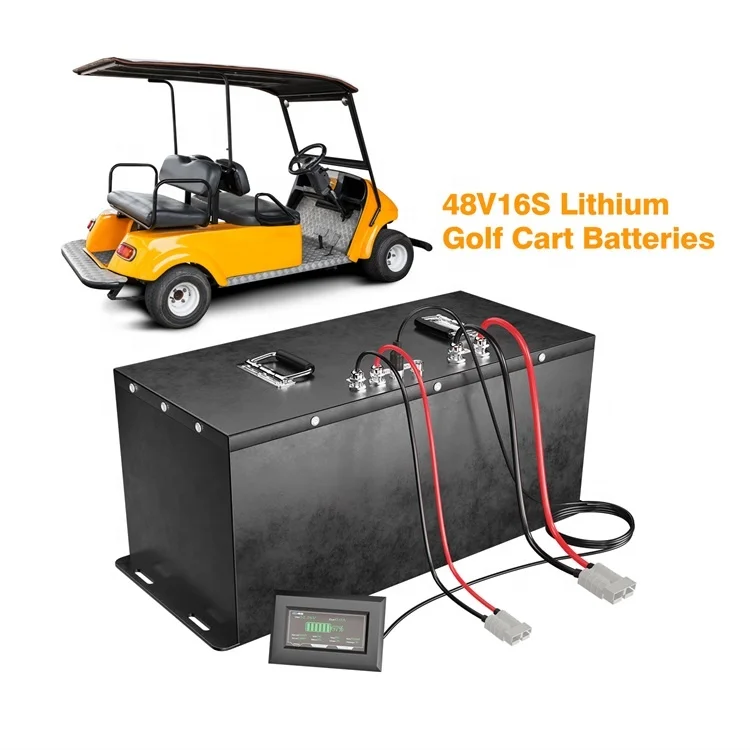 48V 100Ah 5.12Kwh  Lithium Iron Phosphate Battery Pack For Golf Cart Deep Cycle Rechargeable LiFePO4 Batteries LED Screen