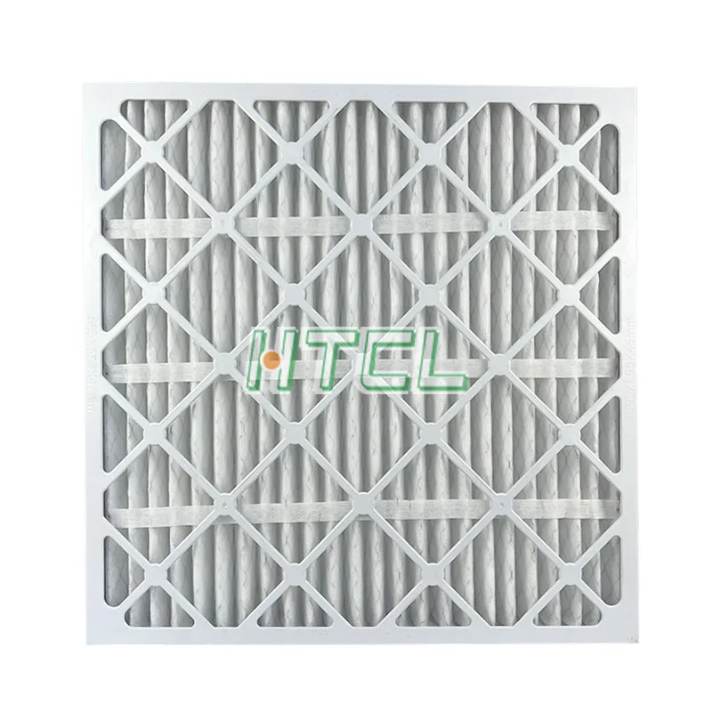 Factory Customized Hvac Furnace Air Conditioner Filter Prefilter ABS Plastic Frame Pleated Panel Ac Furnace Air Filter