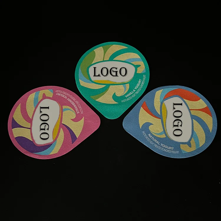 Aluminium foil heat seal lid for pp cup pot de yaourt yogurt cups