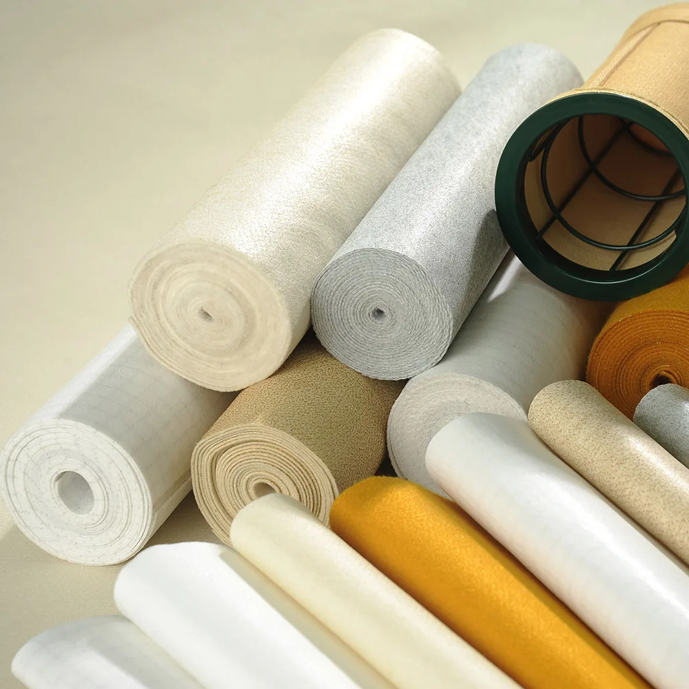 good quality P84 high temperature industrial nonwoven needle punched dust filter fabrics