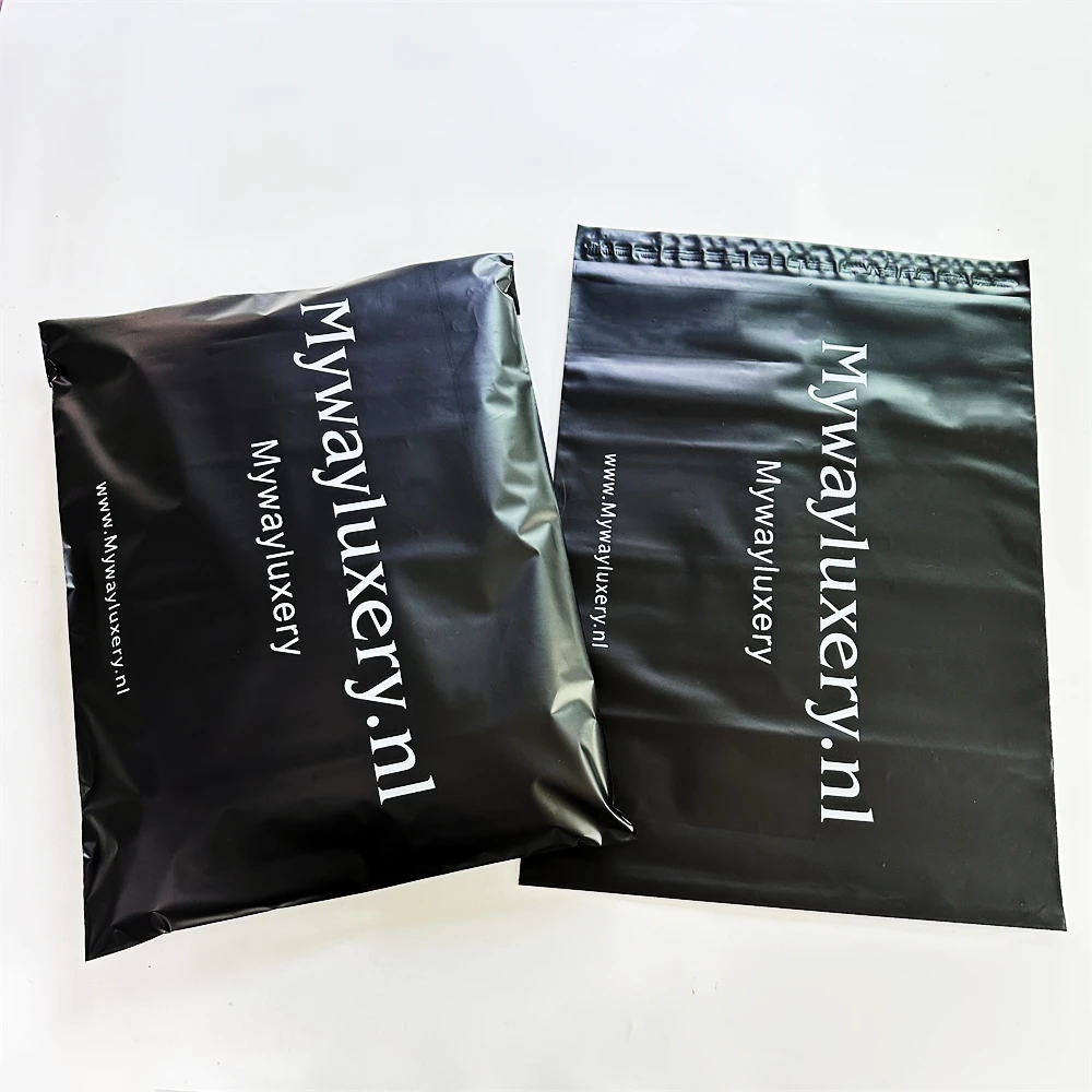Hot Selling Polymer Mailer Shipping Bag Custom Logo Clothing Packaging Mailing Bags Delivery Black Courier Bag