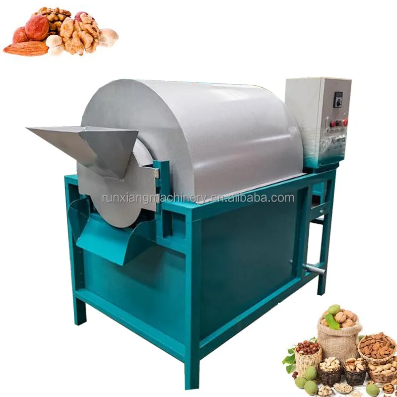 Stainless Steel Small Roasting Machine Drum Type Grains And Peppers Large Roasting Machine