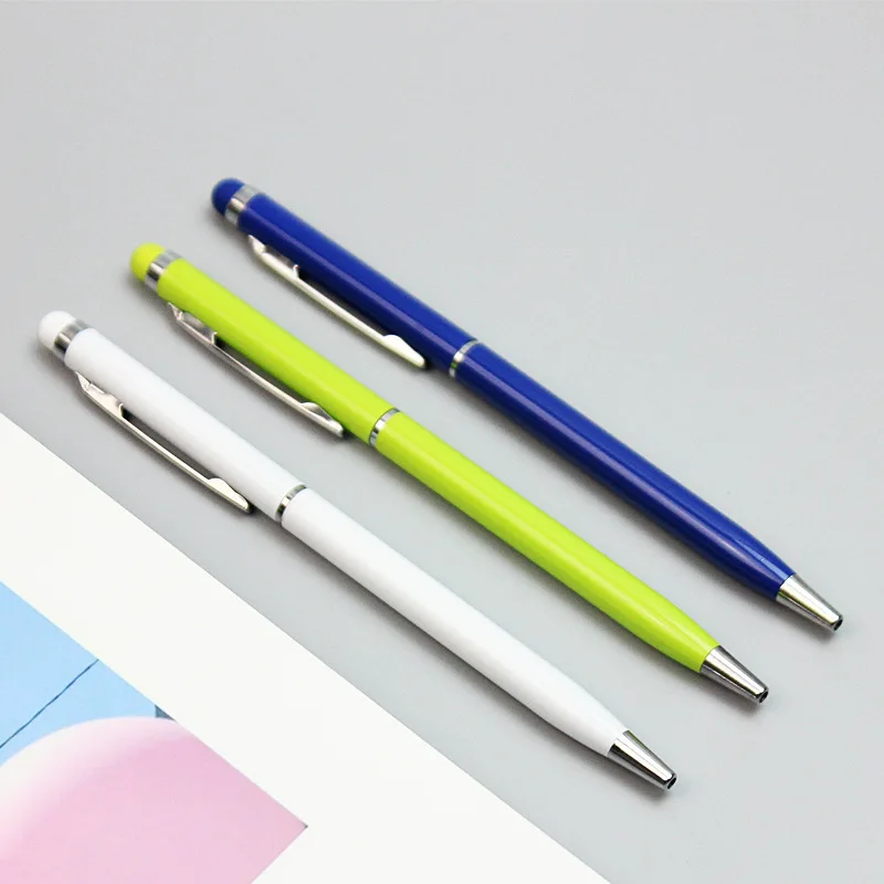 High Quality Metal Black Stylus Pen Rubber Coated Soft Touch Ball Pen for Giveaway Business Gift
