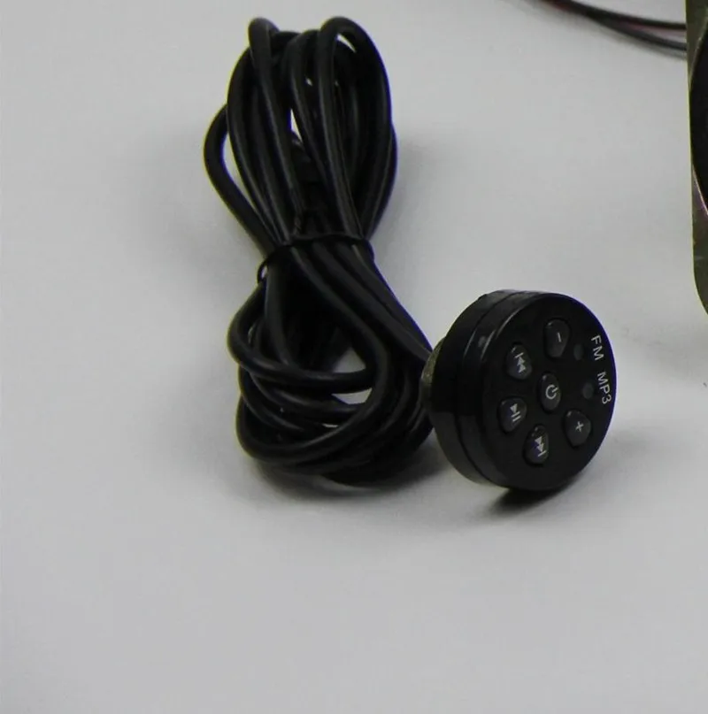 12V Motorcycle USB MP3 Audio Player Bluetooth-Compatible Speakers Hi-Fi Bass Subwoofer