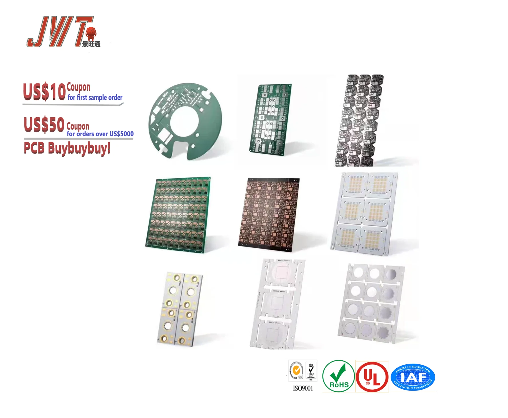 1 ~ 2 слоев PCB алюминия для интеллигентая (ый) светодиодные фонари OEM ODM ручная пресс-форма печатной