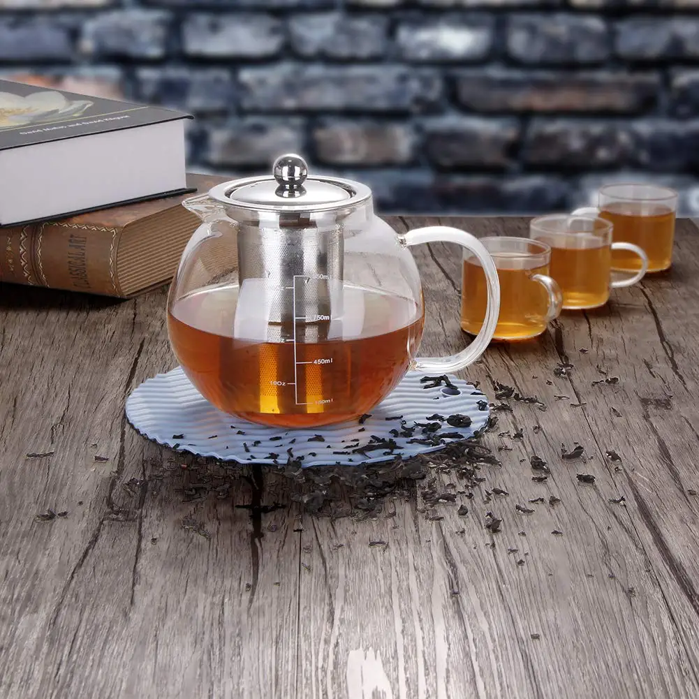 1000Ml Tea Pot Gift Sets Borosilicate Creative Tea Pots Kettle Set Glass Portable Tea Pot With Stainless Steel Infuser