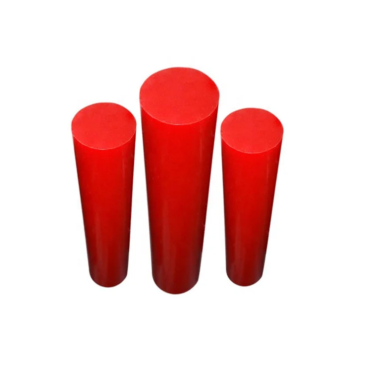 Cylindrical 90A-95A High Hardness PU Polyurethane Rod Engineering Plastic PU Rod 12*500MM