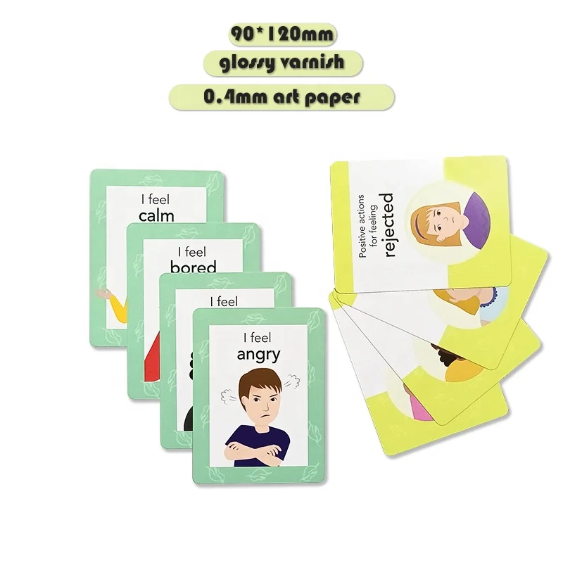 Children English Learning Personalised Large Thick Flash Cards For Babies