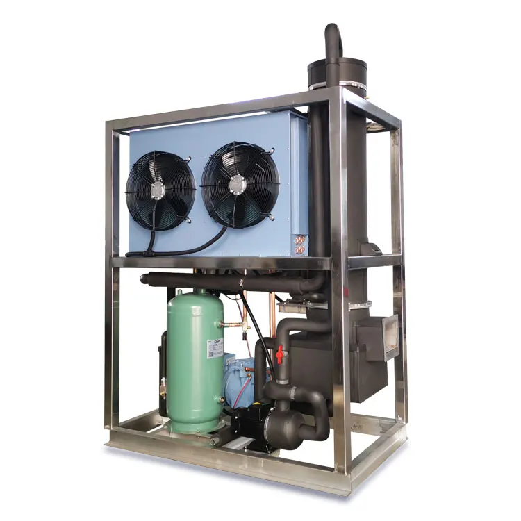 Best sale  automatic 1T tube ice machine 1000kg  ice tube machine in industrial
