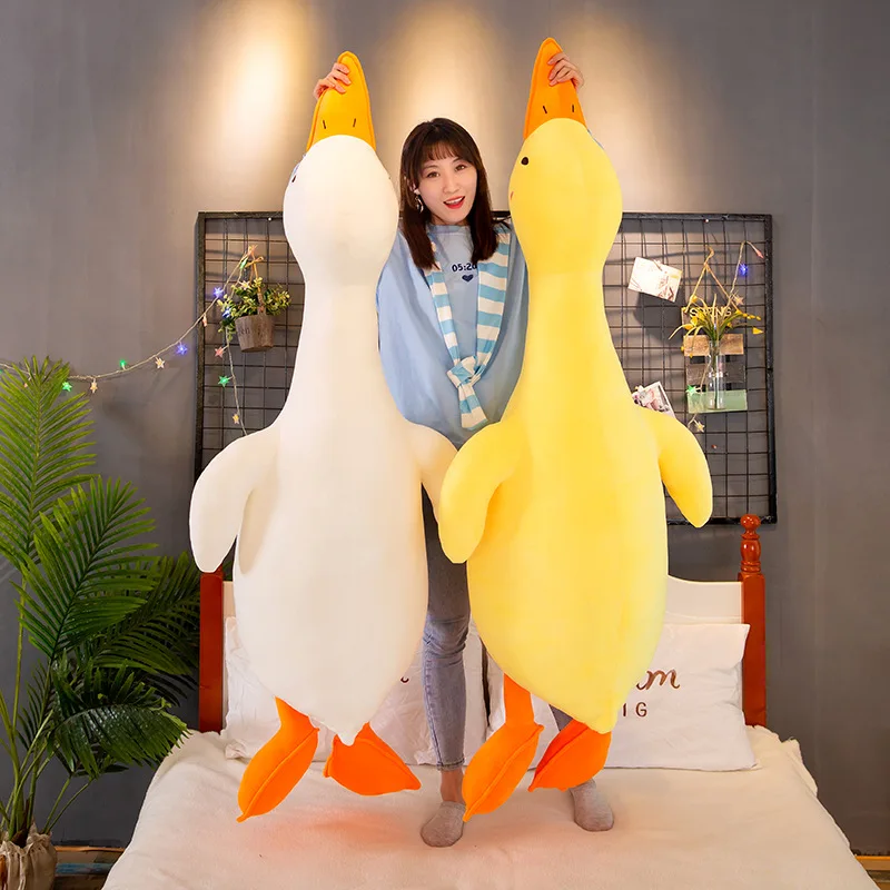 65 cm Super Cute Duck pillow down cotton duck doll plush toy small yellow duck comfort pillow