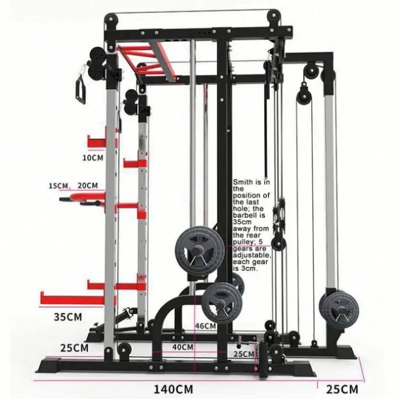 Multi-Functional Squat Power Rack Power Cage