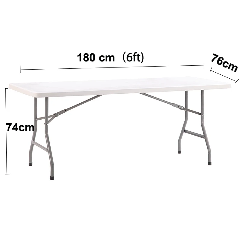 
cheap 6ft folding table outdoor plastic folding rectangular table 