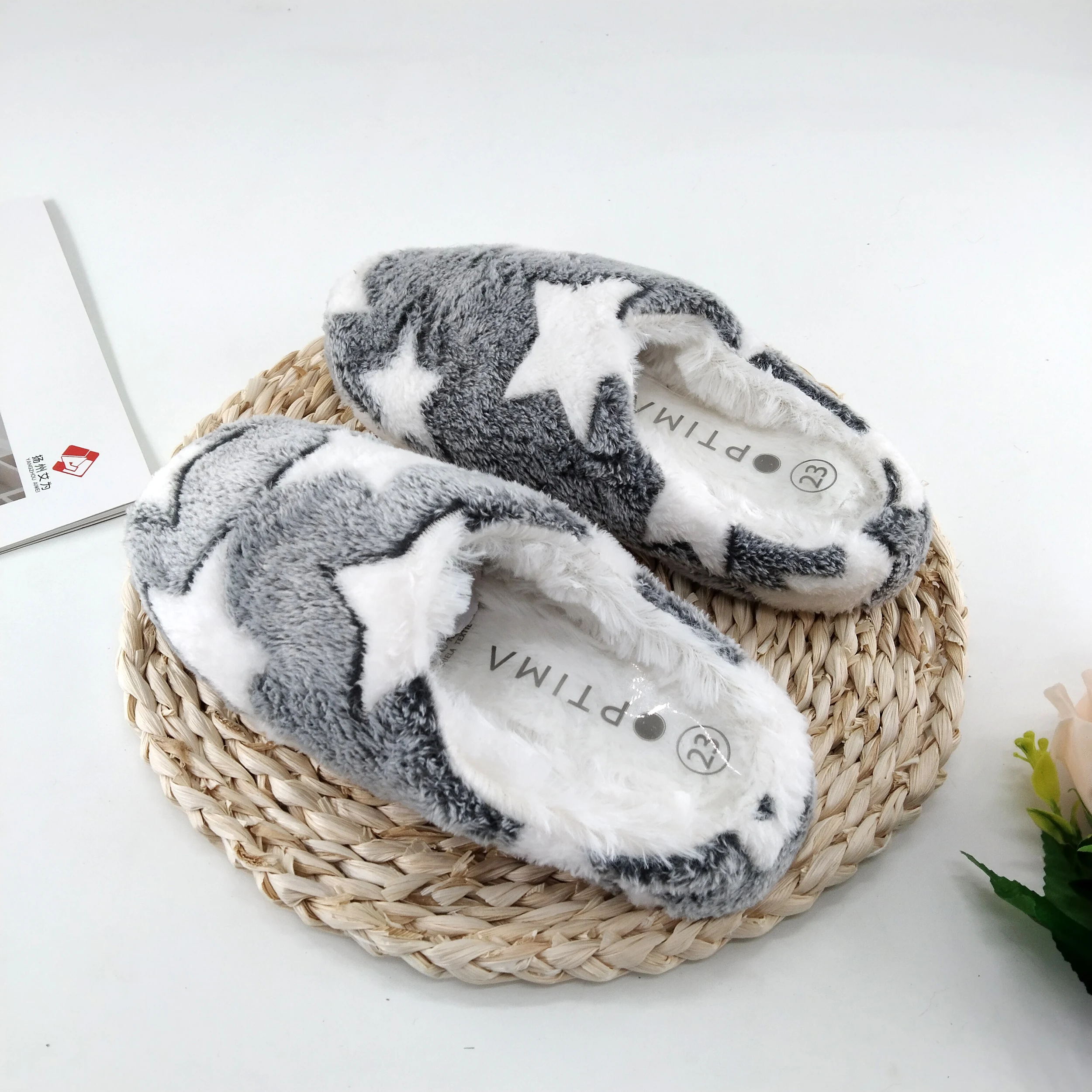 RTS Stocks Flannel Platform Winter Stocklot Lady Slippers For Women