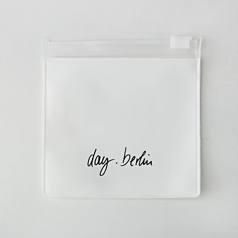 
Sinicline shock-proof wholesale customized 0.2mm frosted white plastic EVA pouch for jewelry with logo 