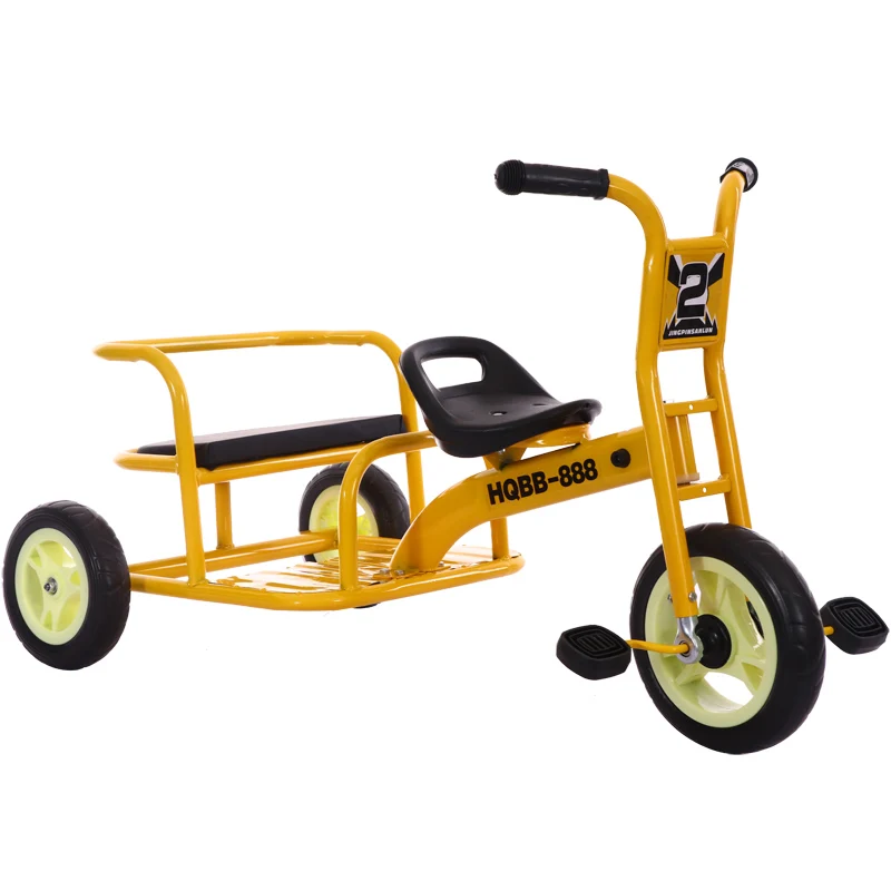 Factory Baby Bike Tricycle 1-6 Years Old Baby Children car two persons Balance Children Kindergarten Bike Seat With Backrest