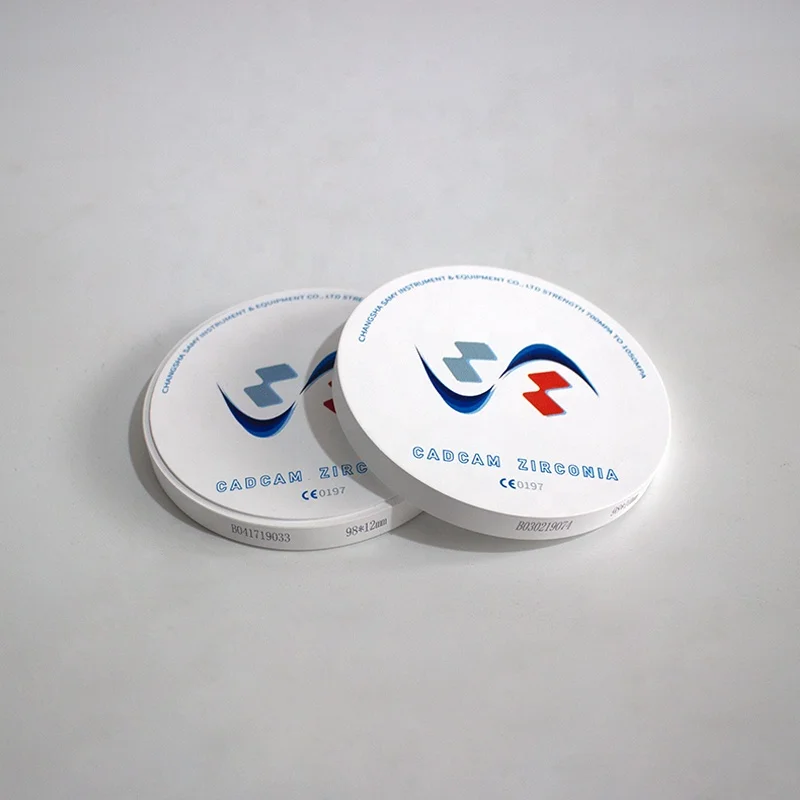 Dental Accessory SHT Zirconia Disc 10mm Cheap Price Dental Zirkonzahn CAD CAM Zirconia Blocks for Milling Machine