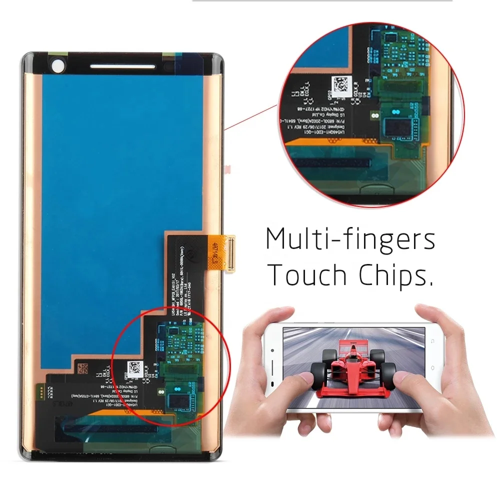 ЖК-дисплей 5 дюйма для NOKIA 8 Sirocco сенсорный экран с рамкой мертвыми