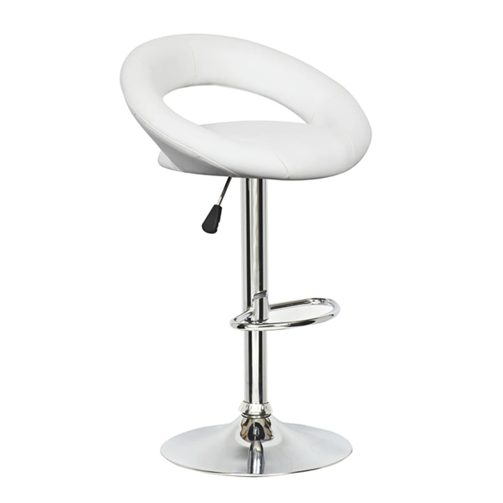 
HOT SELL PU Leather Modern Height Adjustable Swivel Kitchen Breakfast Stools Leather Bar Chair 