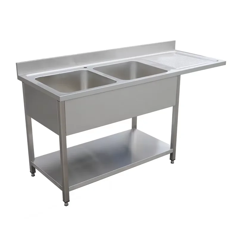 Sturdy construction and thickened stainless steel Restaurant hand wash sink