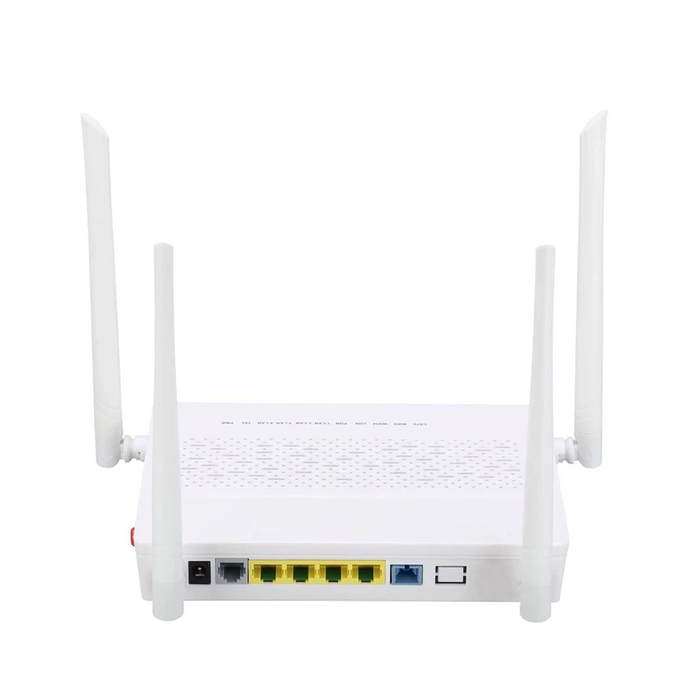 New GPON ONU 4GE+1VOIP+WIFI(2.4g+5g)+USB GPON ONT dual band with WPS