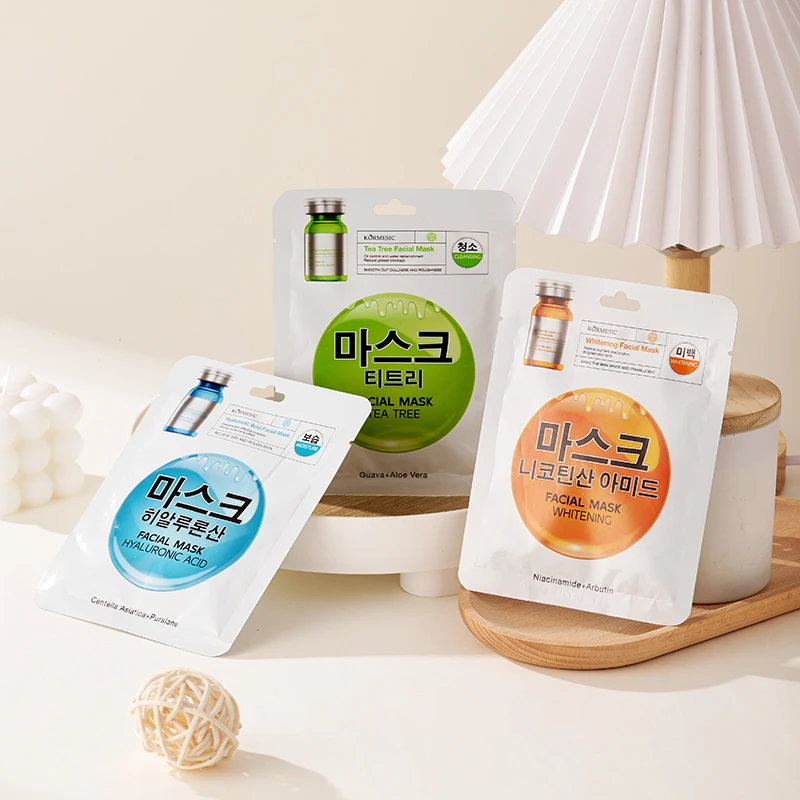 KORMESIC Wholesale Private Labels OEM  Whitening Face Sheet Mask  Oil Control Moisturizing Hyaluronic Acid Skin Care Facial Mask