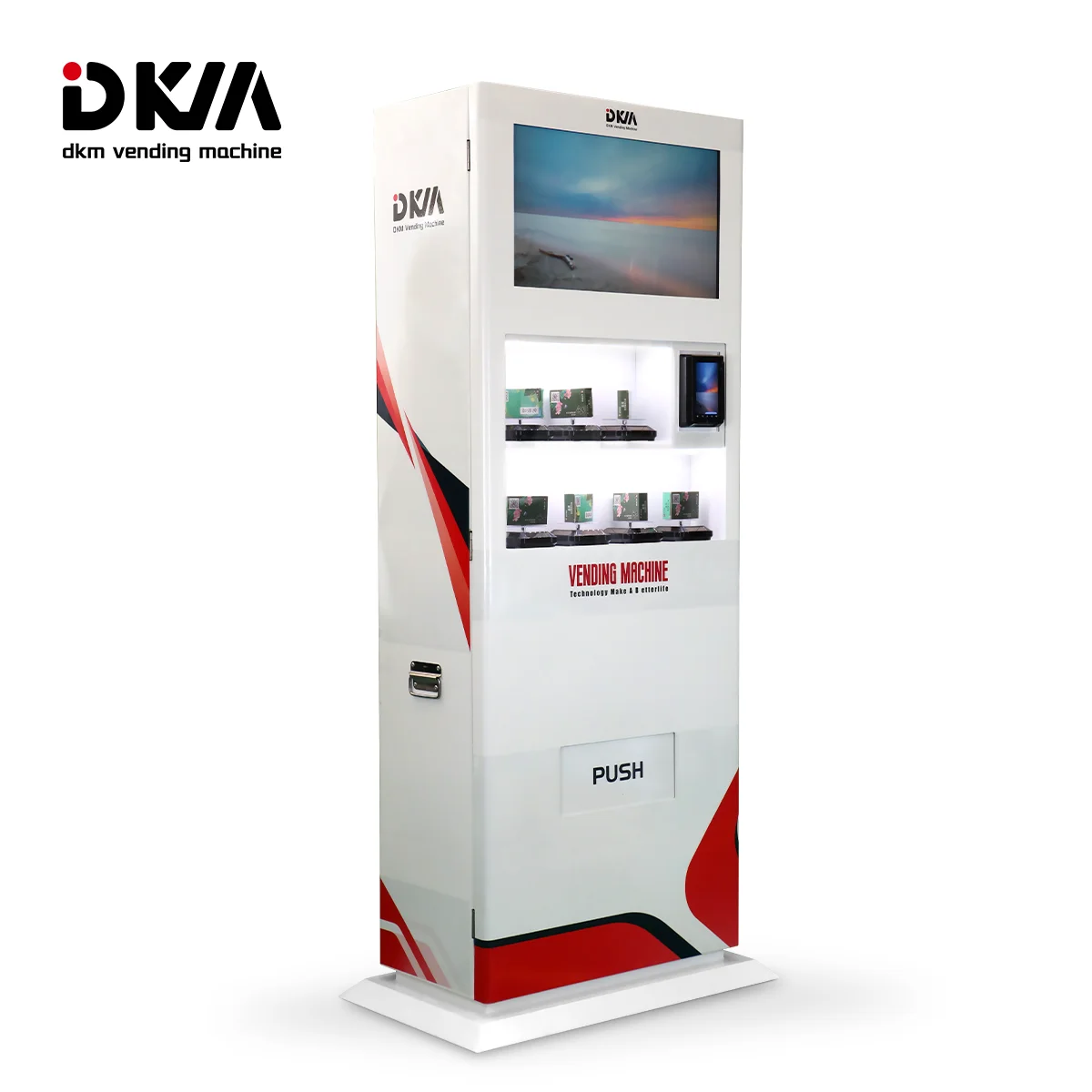 DKMVending Hot Selling Hd Lace Front Human Hair Wigs Pre Plucked Blond Kiosk Vend Nail Art Vending Machine