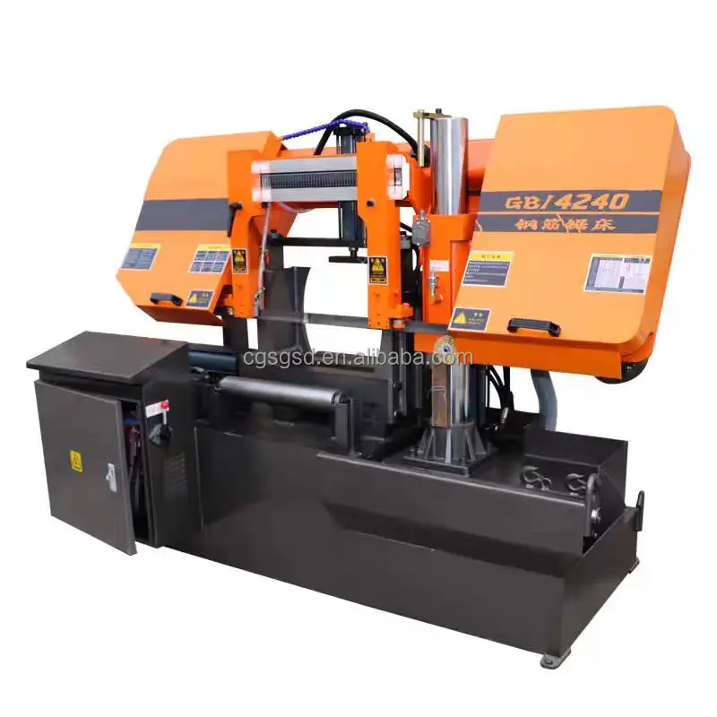 Hydraulic Horizontal Steel Bar Cast Iron Metal Cutting Sawing Machine Automatic Feed Aluminum Rebar Band Saw Cut Machinery