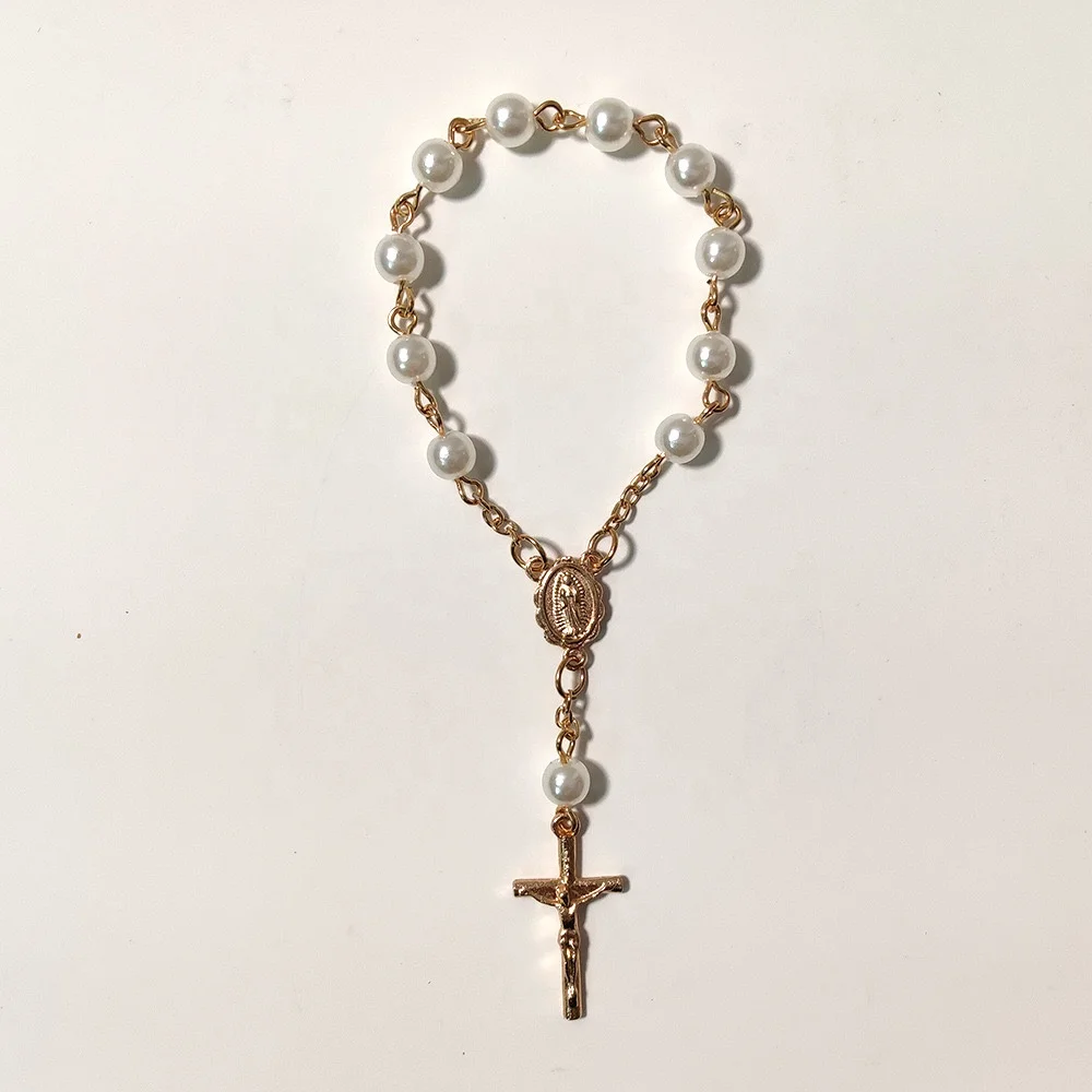 Antique Muslim Unborn Babies Italian Religious Fashion Rosary Custom Catholic alloy Mini Rosary in bag