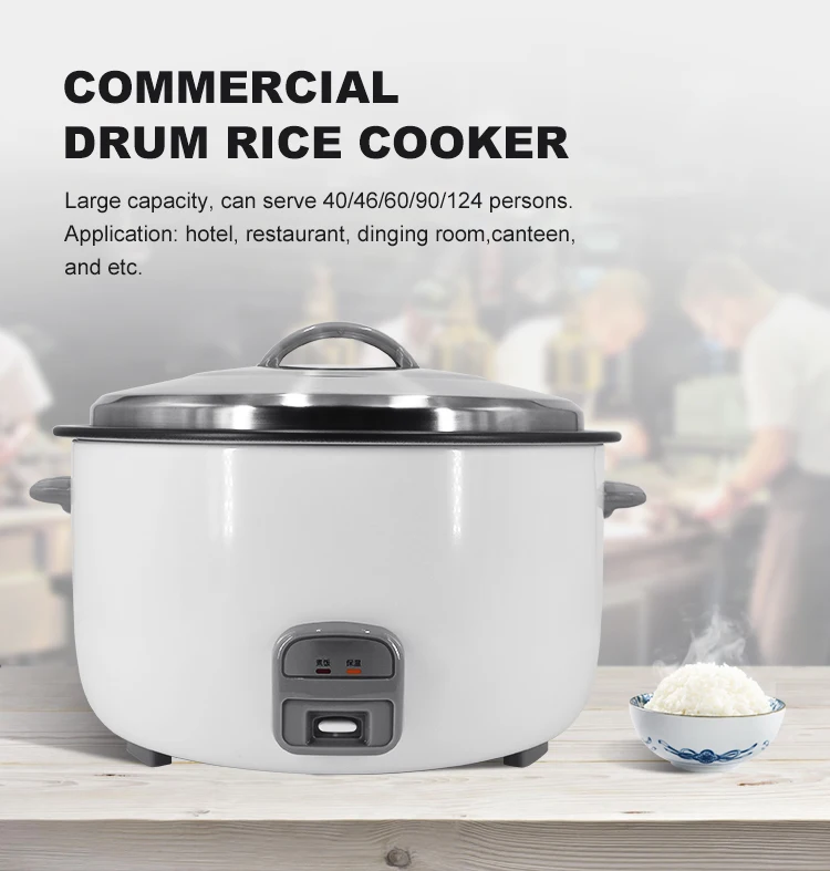 2023 Popular Large Capacity 3.6L/4.2L/5.6L/8.5L/10L Commercial Drum Rice Cooker Automatically Keep Warm Electric Cooker