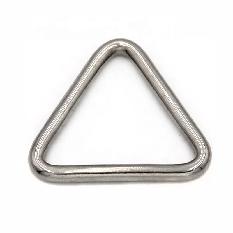 High Quality Rigging Hardware Stainless Steel 304 316 Welding Triangle Ring with Cross Bar