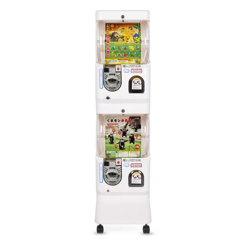 Clear Colour Attractive Coin Operated Vending Machine for Capsule Toys