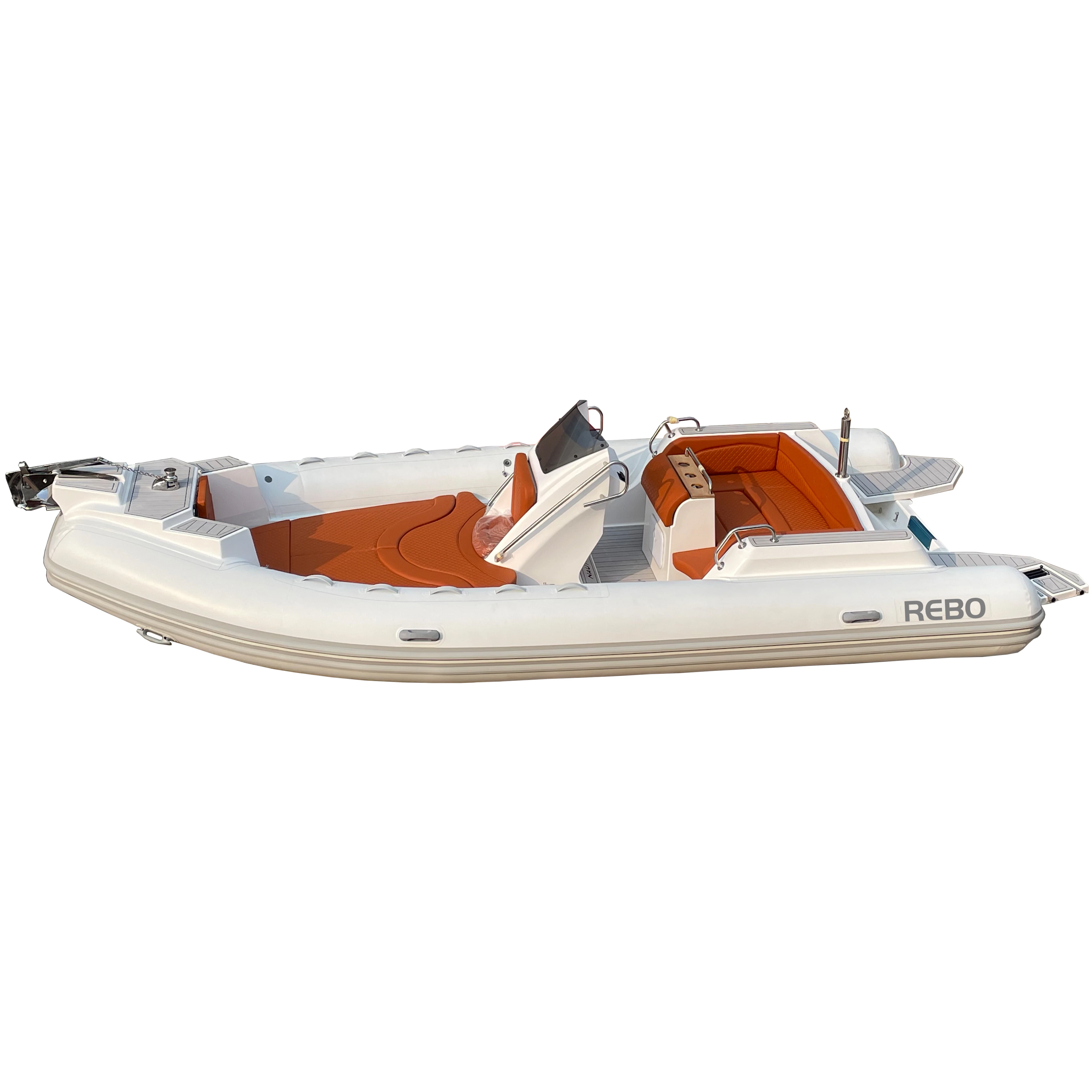 Luxury Patrol 22ft RIB 680 Fiberglass Inflatable RIB Boat ORCA Hypalon Boat