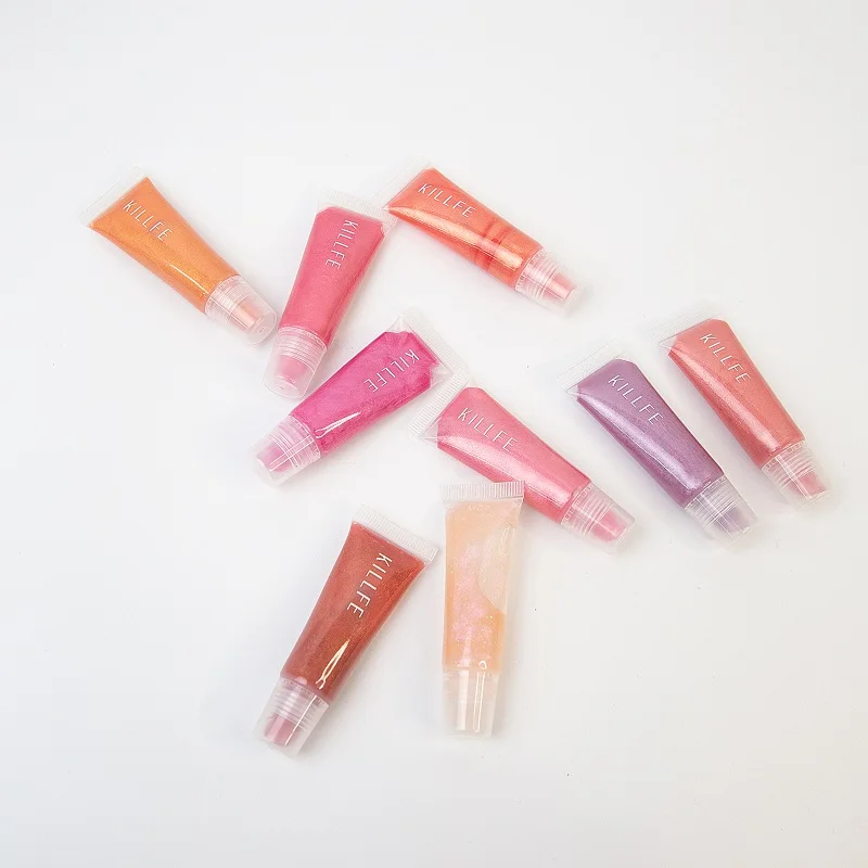 Wholesale KILLFE 9 Colors Makeup Lipgloss Private Label Glitter Lipgloss Bulk