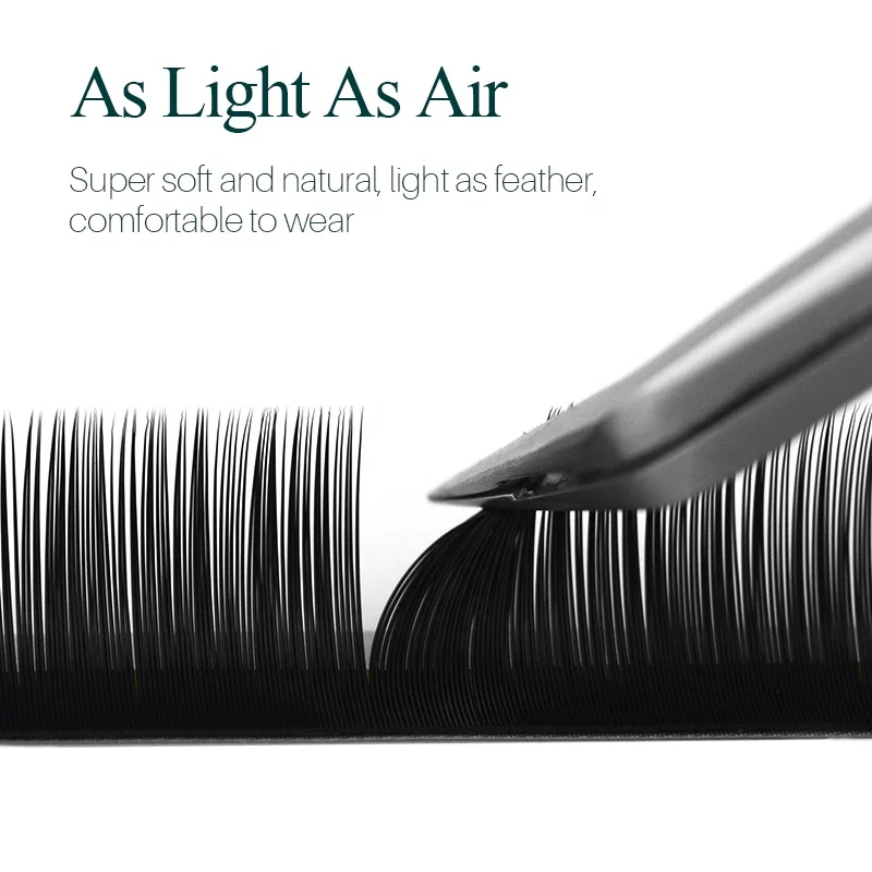 High Quality  Korean PBT Classic Eyelash Extension Trays Matte Russian Volume False Lashes