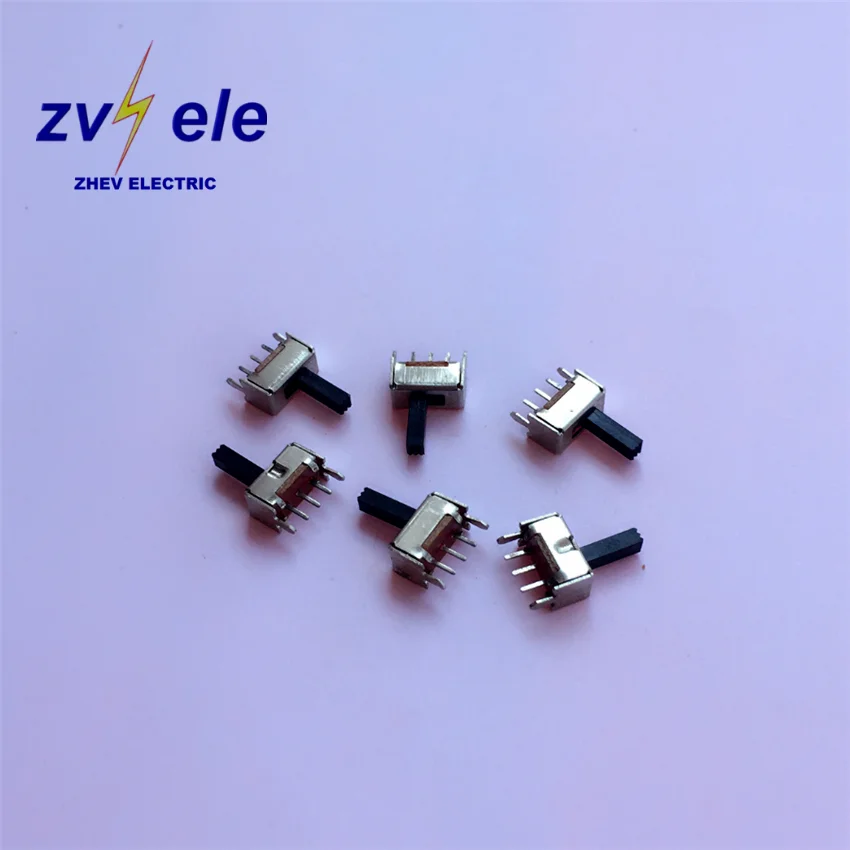 SS-12D02 G7 Two Position Mini 7MM  Slide Switch With 1P2T Customize Button Height