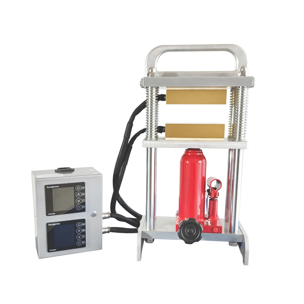Home Use 5 ton 10 Tons 20T Hydraulic Manual Dual Heating Plates Prensa de Rosin Dab Press Machine