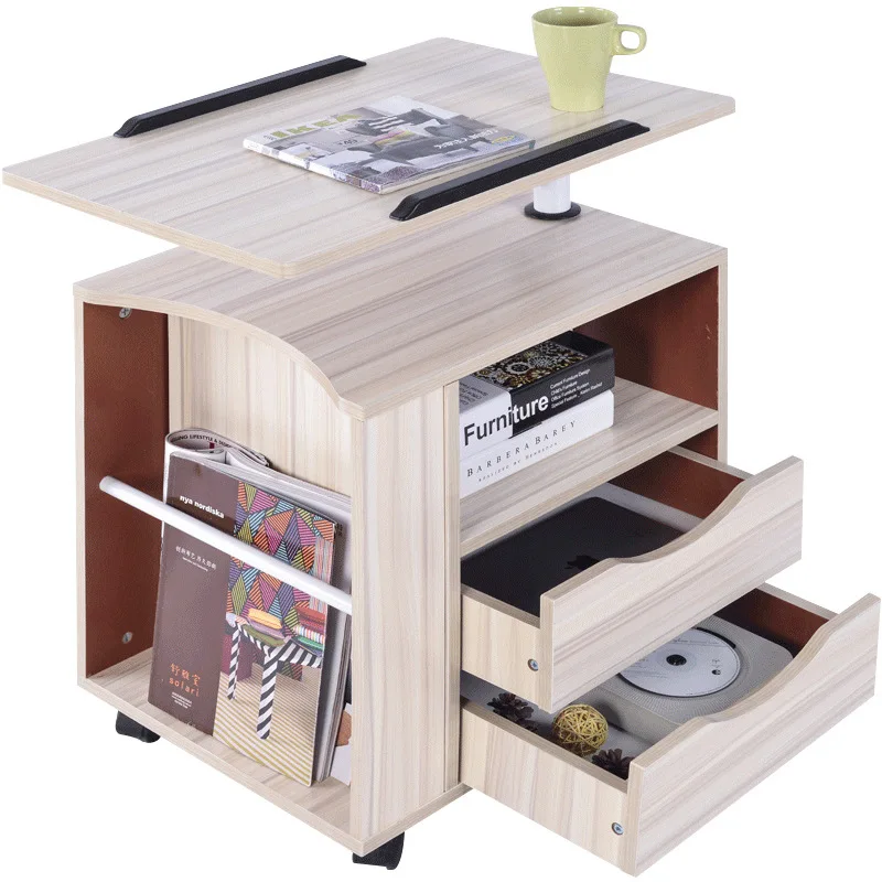 
Modern Height Adjustable Free Moving Bedside Laptop Table 