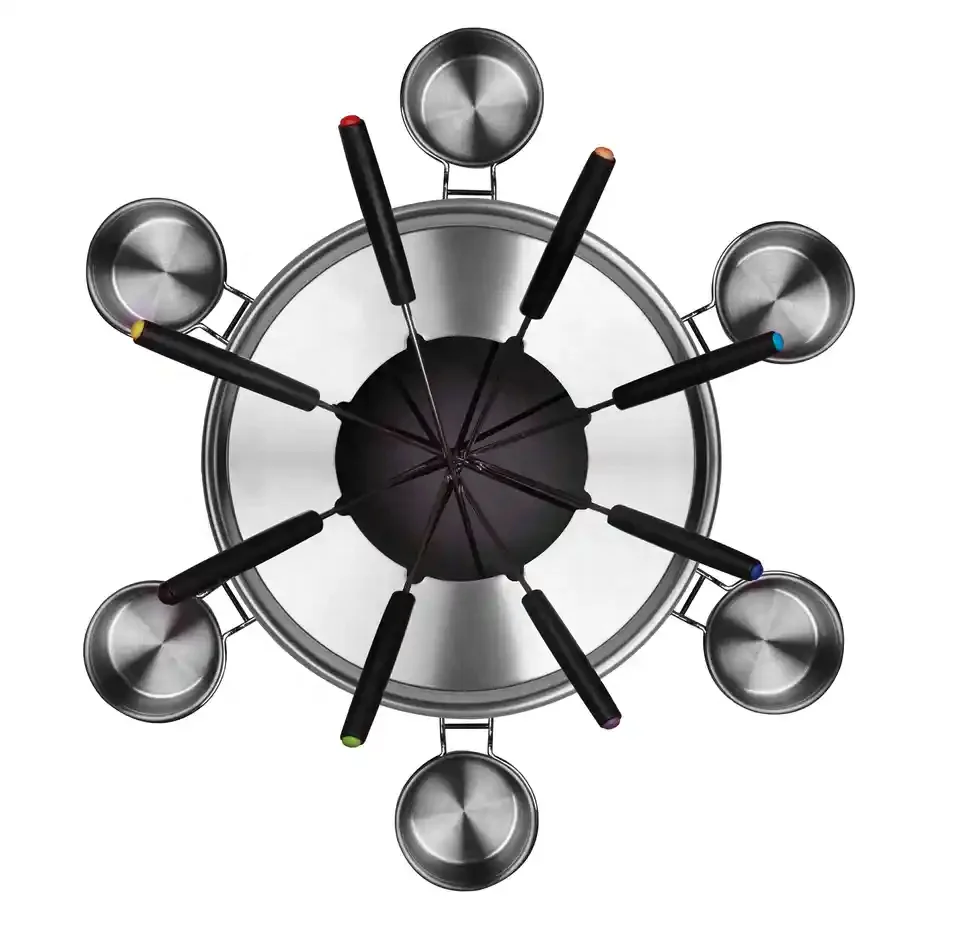 electric multi-function hot pot cheese melter fondue set chocolate melter fondue set