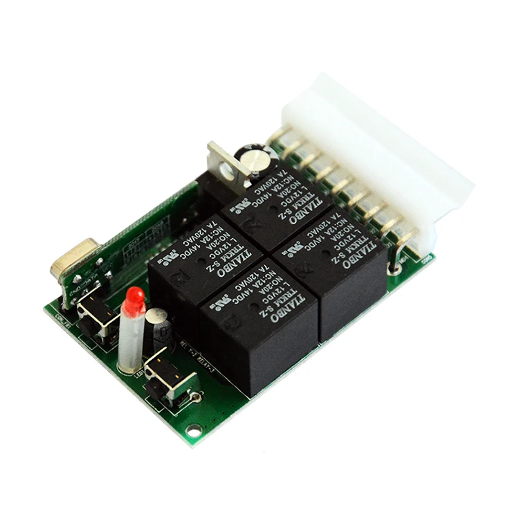 4 channel rf transmitter receiver dc door controller with 433/315mhz