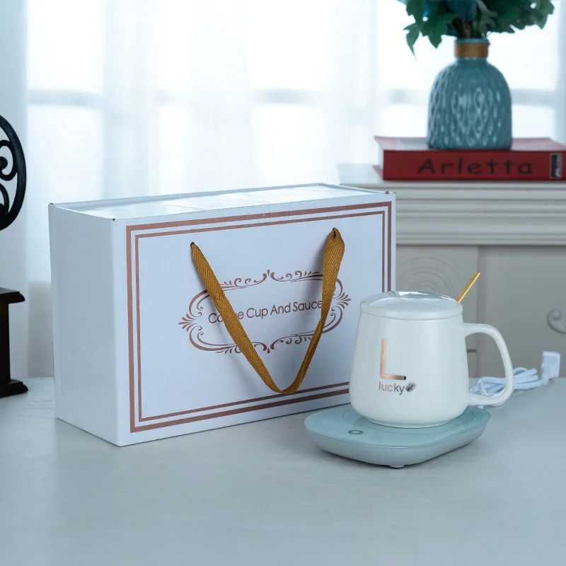 Hot Selling 55 Degree Coffee Mug Warmer Smart Ceramic Sublimation USB Cup Mugs