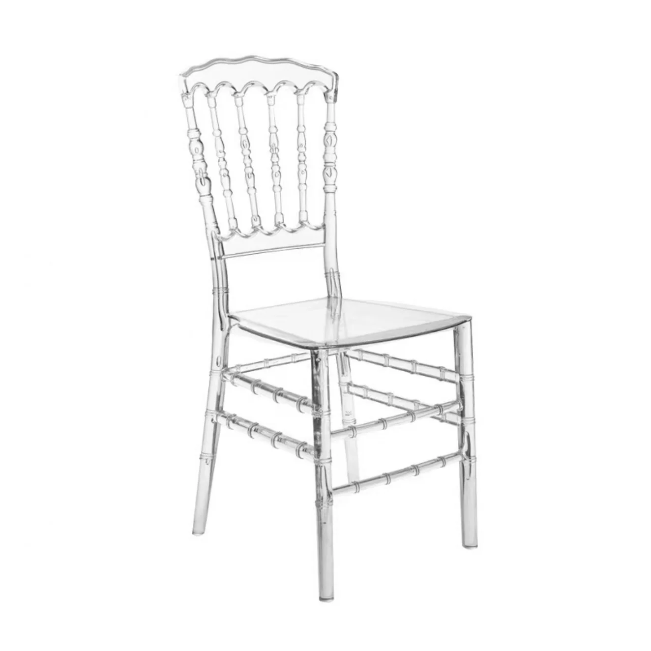 Лидер продаж Свадебный пластиковый стул Chivari Tiffany прозрачный из ПВХ Штабелируемый для столовой