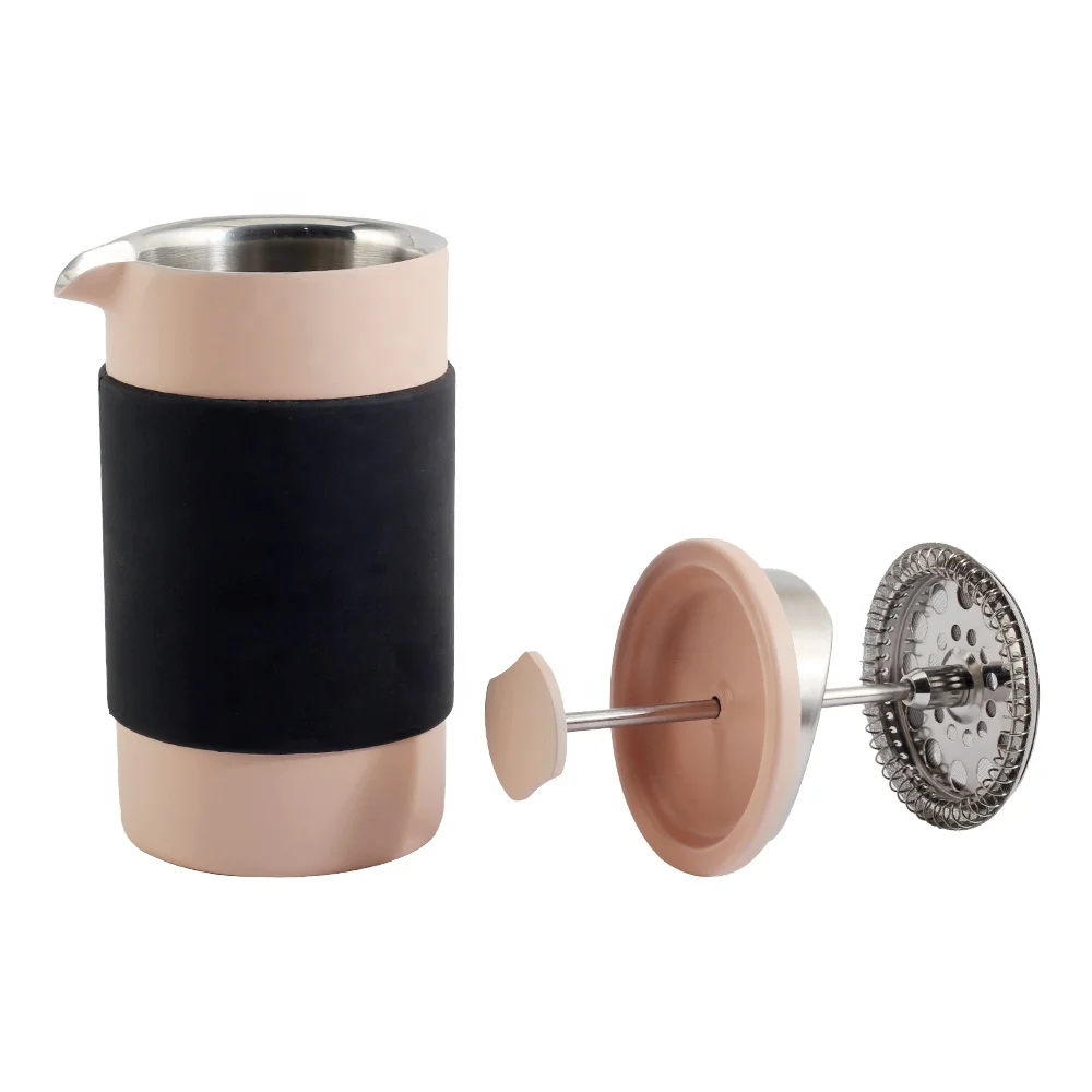 silicone sleeve Travel stainless steel french press