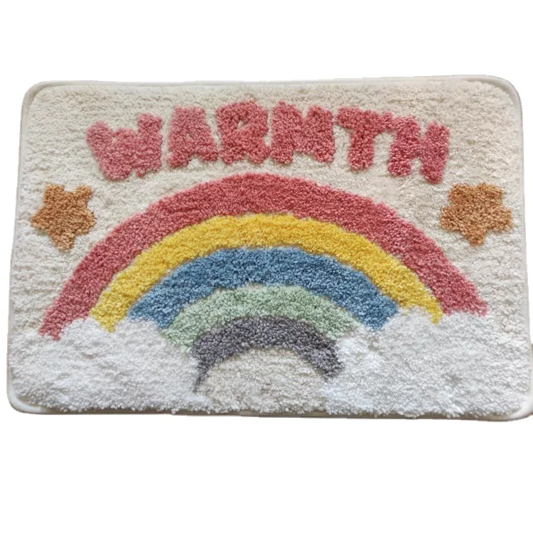 Прочный красочный водонепроницаемый напольный коврик для ног из микрофибры для домашнего многоцелевого использования коврик из микрофибры