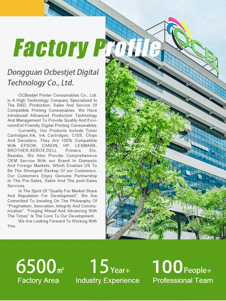 Ocbestjet 2024 Dongguan Korea OEM No Clog Promax DTF PET Film Powder And Paper Bundle DTF Ink For Epson 4800 i3200 4720