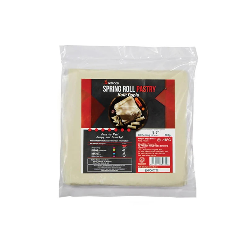 High Quality Factory Price Easy to Peel NZ Spring Roll Pastry 8.5  A Crunchy and Delicious Snack Made in Malaysia
