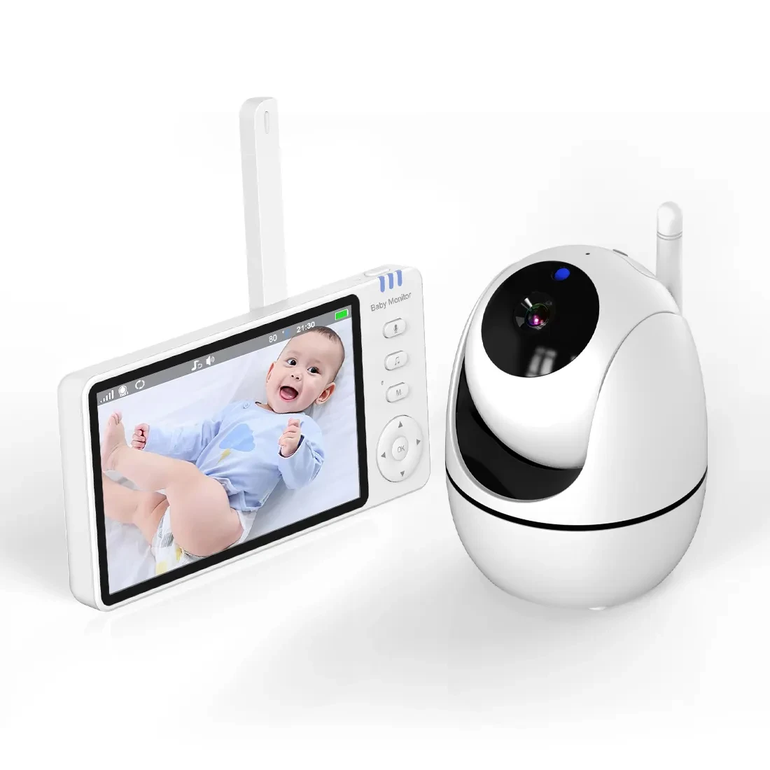 Kozh The Cheapest  Factory Digital New 5 Inch 720P ABM501 Vox Function Pan Tilt NightABM501 Vision Camera Baby Monitors