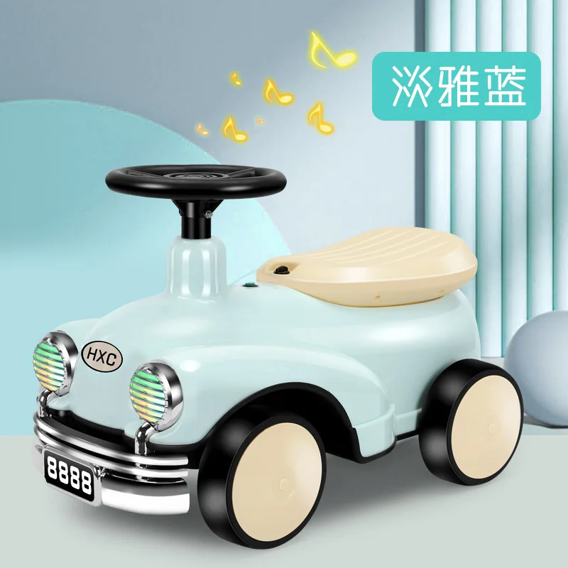 Multi Color Drive Latest Model Mucial Electric 4 Wheel Baby Swing Car Children Push Cars